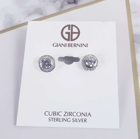 Giani bernini Sterling silver beaded stud earrings
